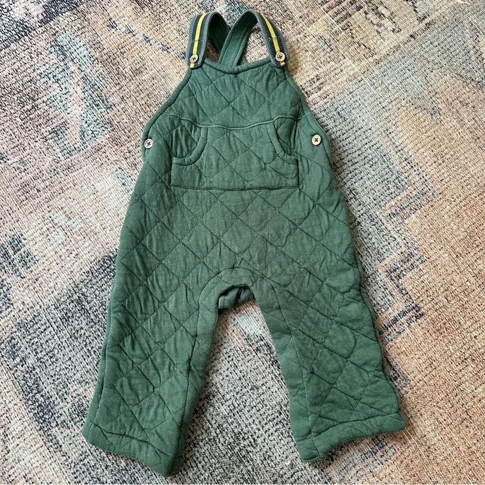 Tommy Bahama Green Quilted Overalls sz 24MO